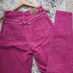 Vintage '92 Levi's 900 Series Straight Leg Faded Pink 90s Jeans Wmns 7 Western